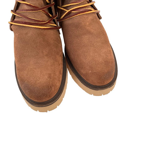 Free people Dylan Lace up boots Chunky Heel Women Size US10/EU40 - Picture 7 of 14